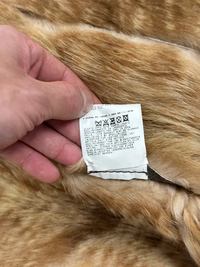 2000s Cavalli Grey Eroded Fur Leather Long Coat AXWWwba 12