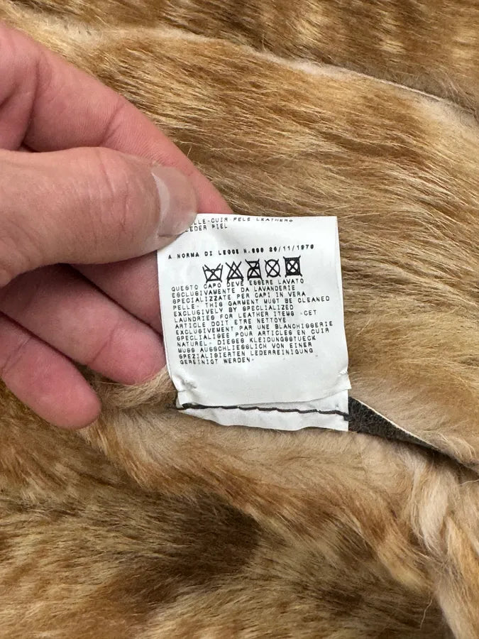 2000s Cavalli Grey Eroded Fur Leather Long Coat AXWWwba 13