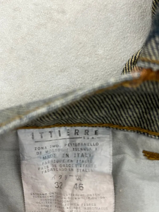 2000s Cavalli Grey Floral Denim Jeans aCThbAU 13