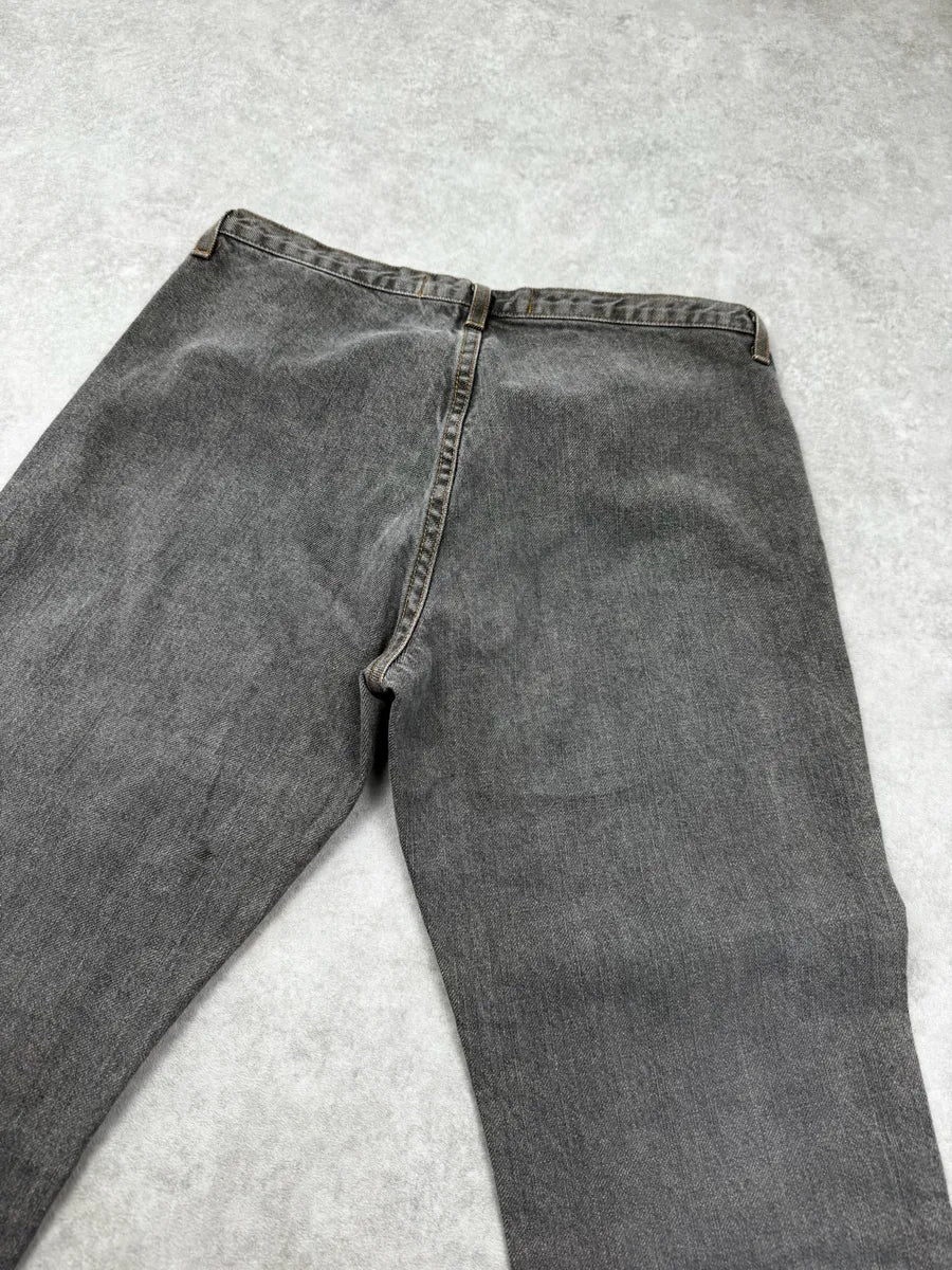 2000s Cavalli Grey Gradient Purple Denim Jeans EmIOOwc 6