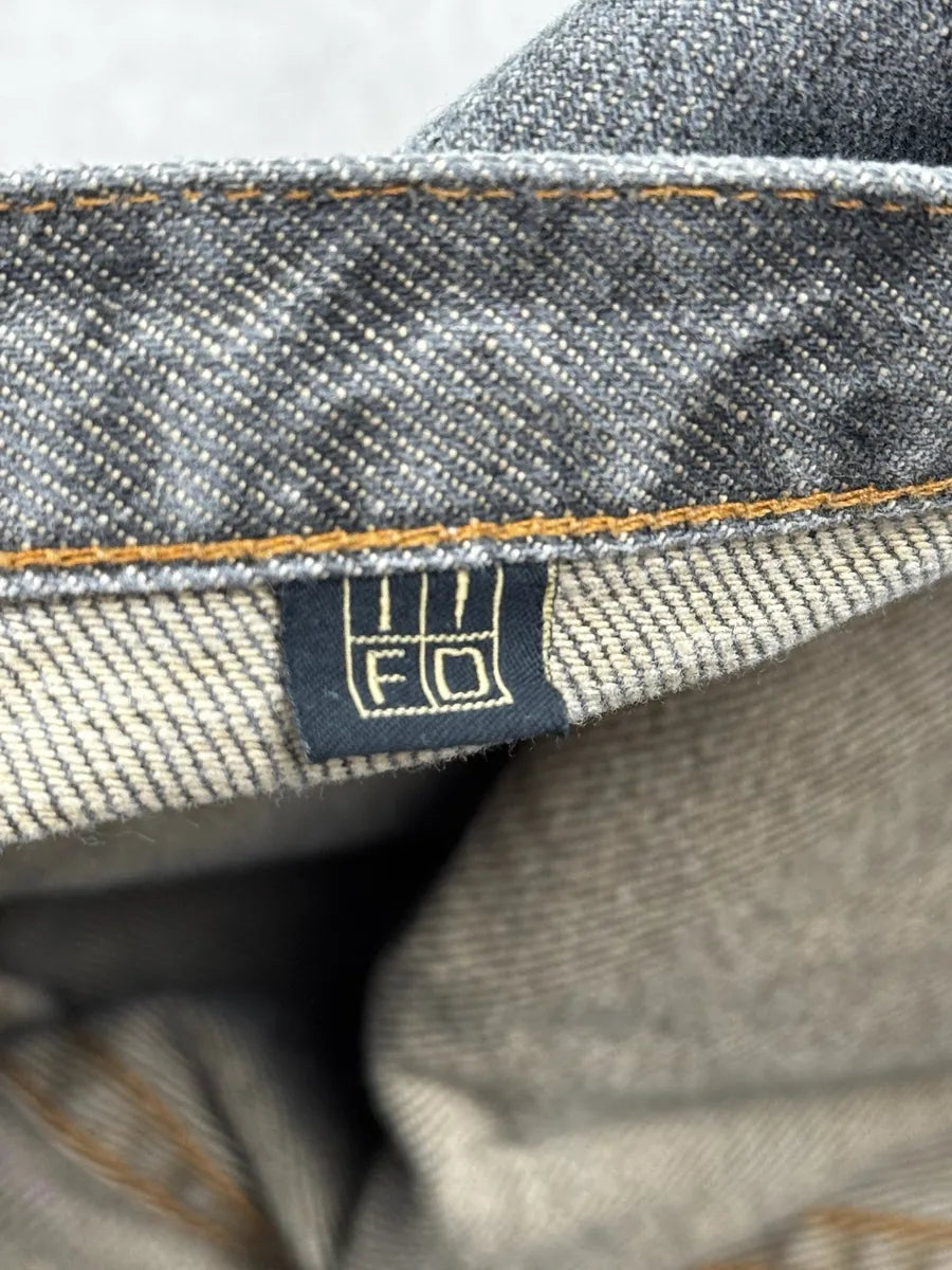 2000s Cavalli Grey Gradient Purple Denim Jeans EmIOOwc 10