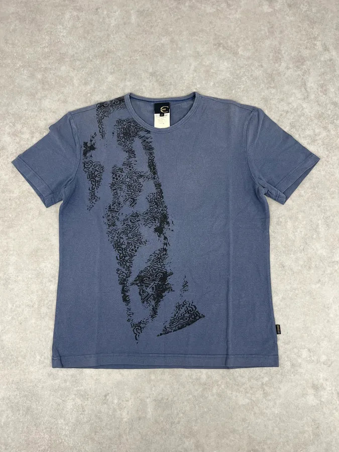 AW2003 Cavalli Blue Mozaic Signature T-Shirt GYWPqYt 0