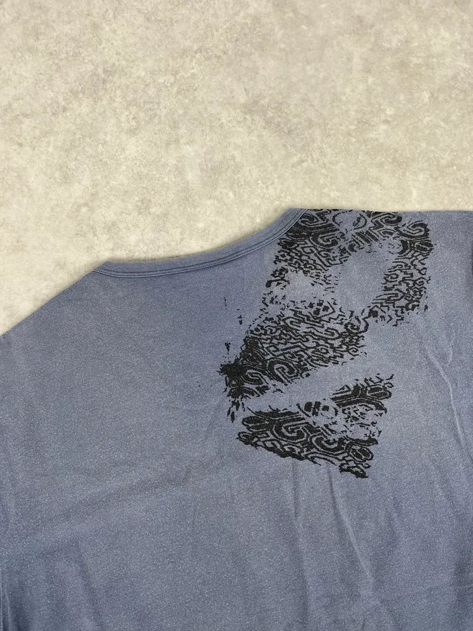 AW2003 Cavalli Blue Mozaic Signature T-Shirt GYWPqYt 5