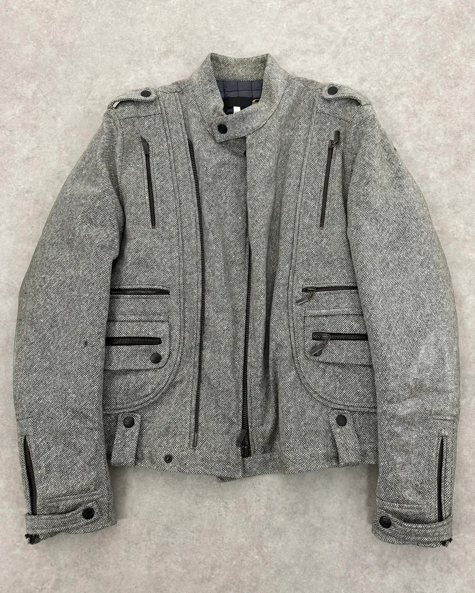 2000s Cavalli Grey Multi Zip Astro Jacket hjoeYWt 2