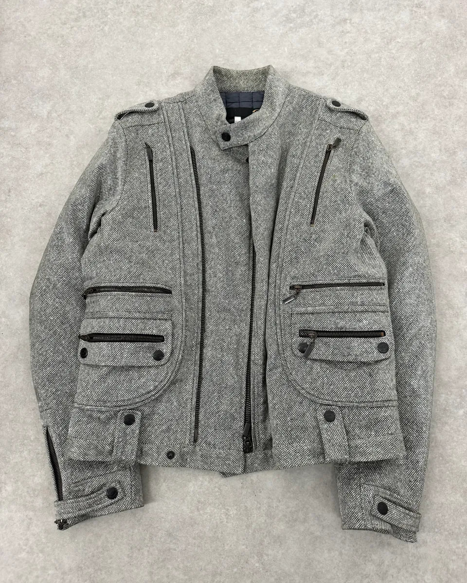 2000s Cavalli Grey Multi Zip Astro Jacket hjoeYWt 3
