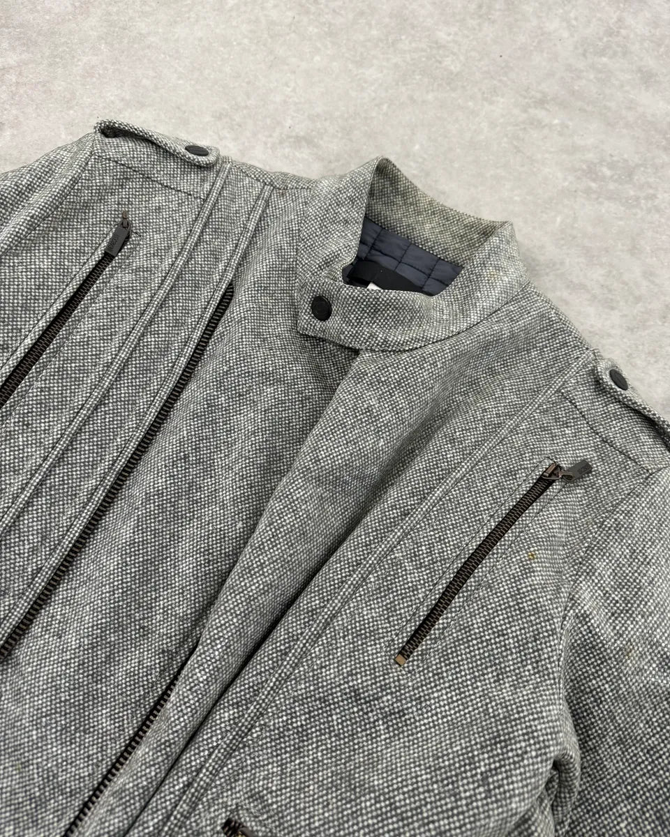 2000s Cavalli Grey Multi Zip Astro Jacket hjoeYWt 4