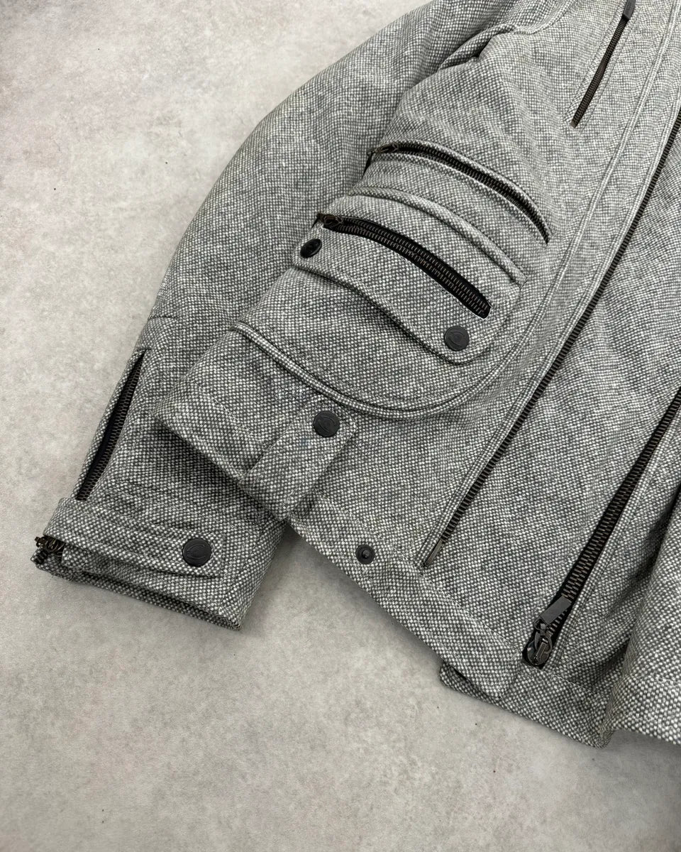 2000s Cavalli Grey Multi Zip Astro Jacket hjoeYWt 5