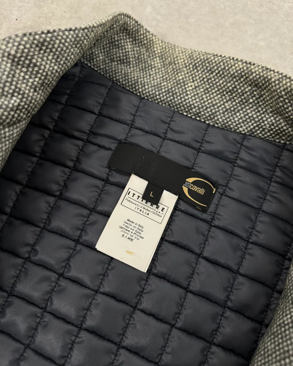 2000s Cavalli Grey Multi Zip Astro Jacket hjoeYWt 9