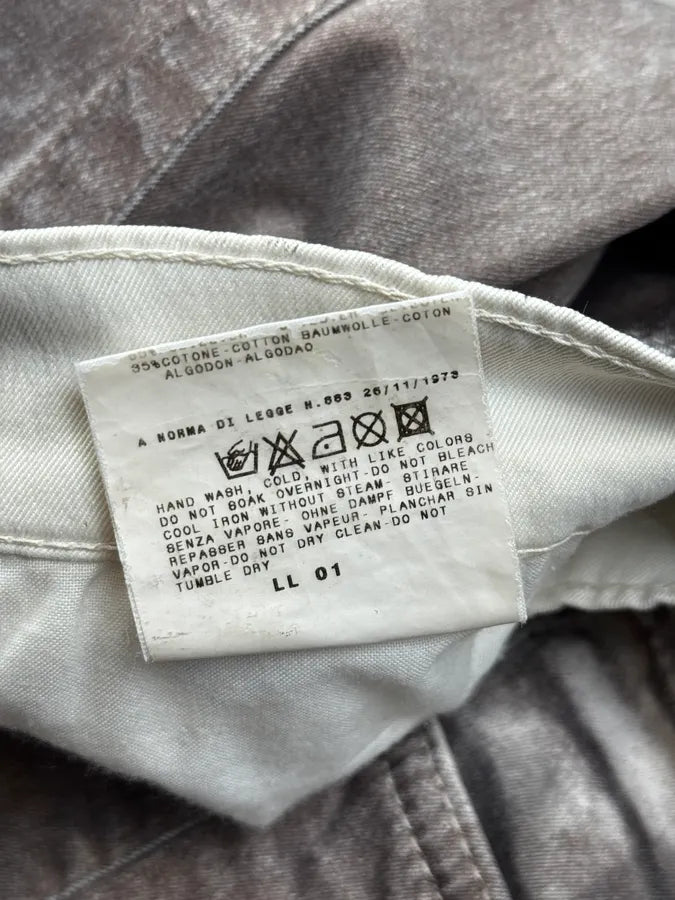2000s Cavalli Grey Overprint Slim Pants gpNUBeA 10