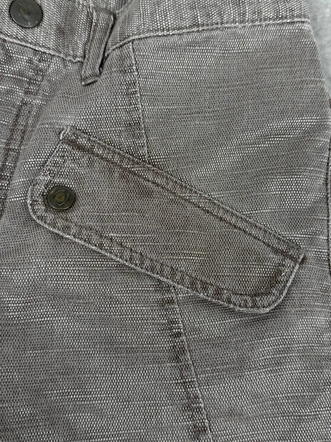 SS2004 Cavalli Grey Shiny Flap Pockets Pants iwWUnMf 7