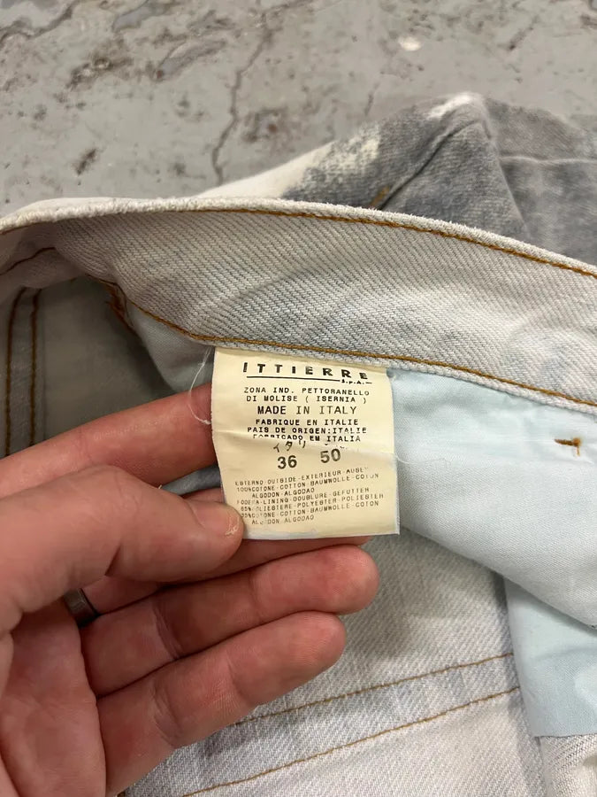 2000s Cavalli Grey Stains White Jeans HfywXUc 11