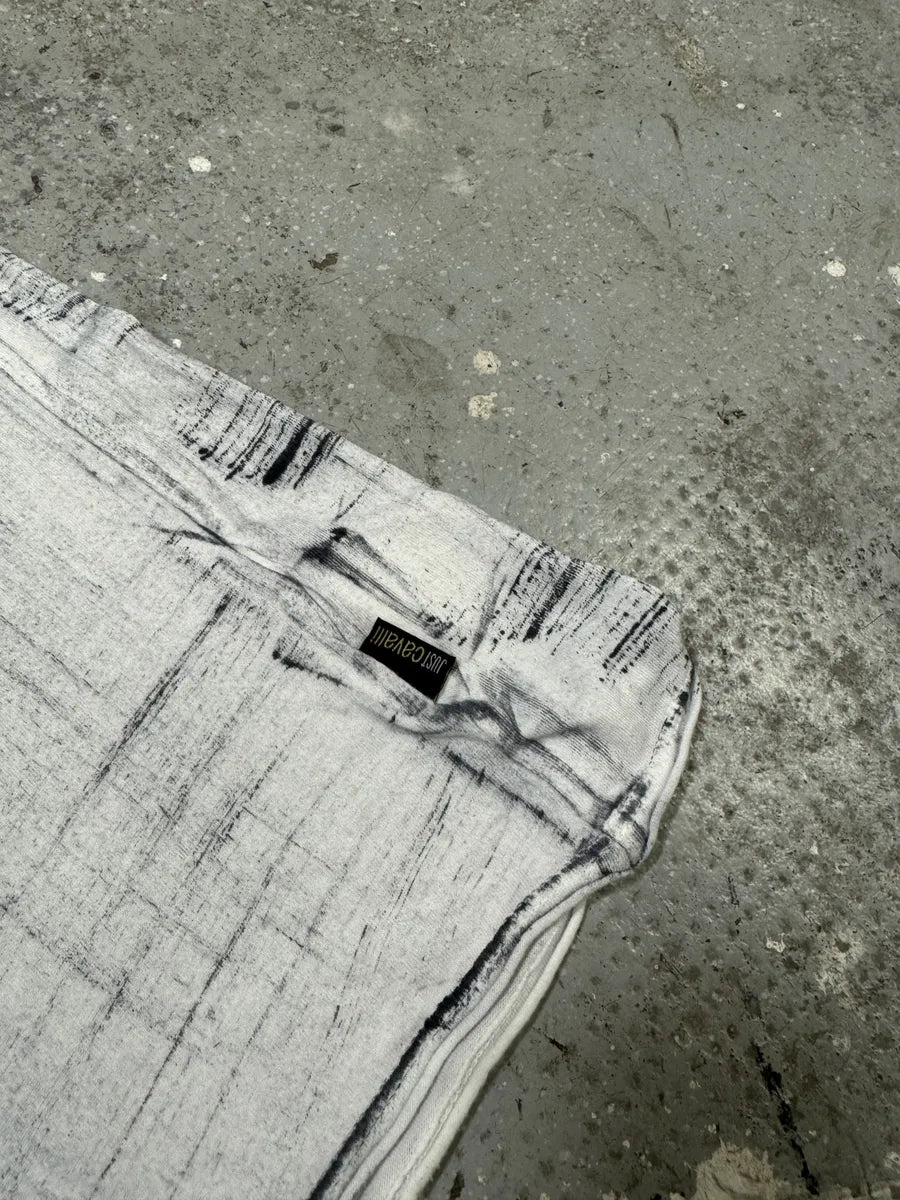 2000s Cavalli Grey Trompe L’oeil Effect Tee-Shirt (M/L) jOuFlzF 5