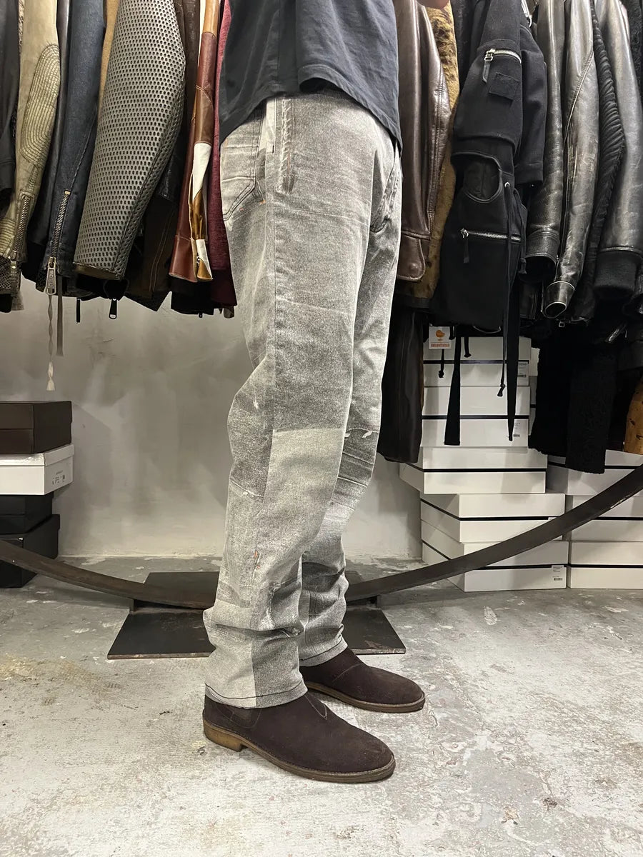 2000s Cavalli Grey Trompe L’oeil Pockets Pants cXeAZDH 2