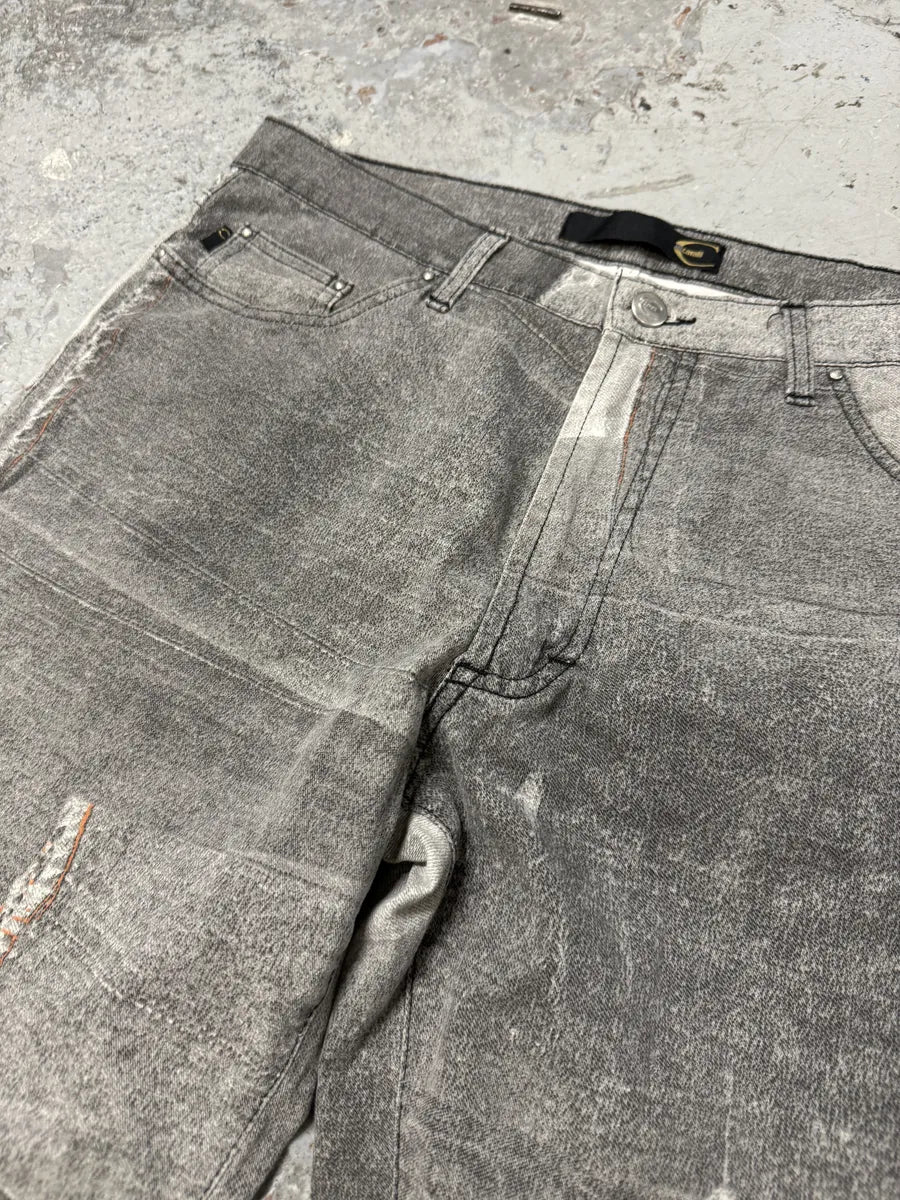 2000s Cavalli Grey Trompe L’oeil Pockets Pants cXeAZDH 9