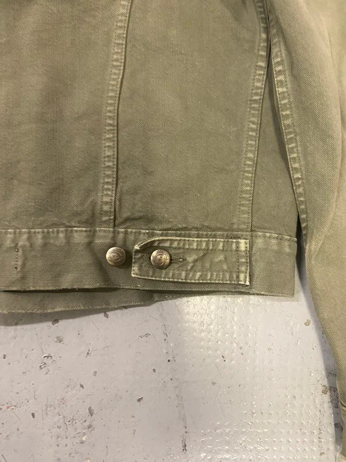 2000s Cavalli Faded Green Light Trucker Jacket qXdNafL 6