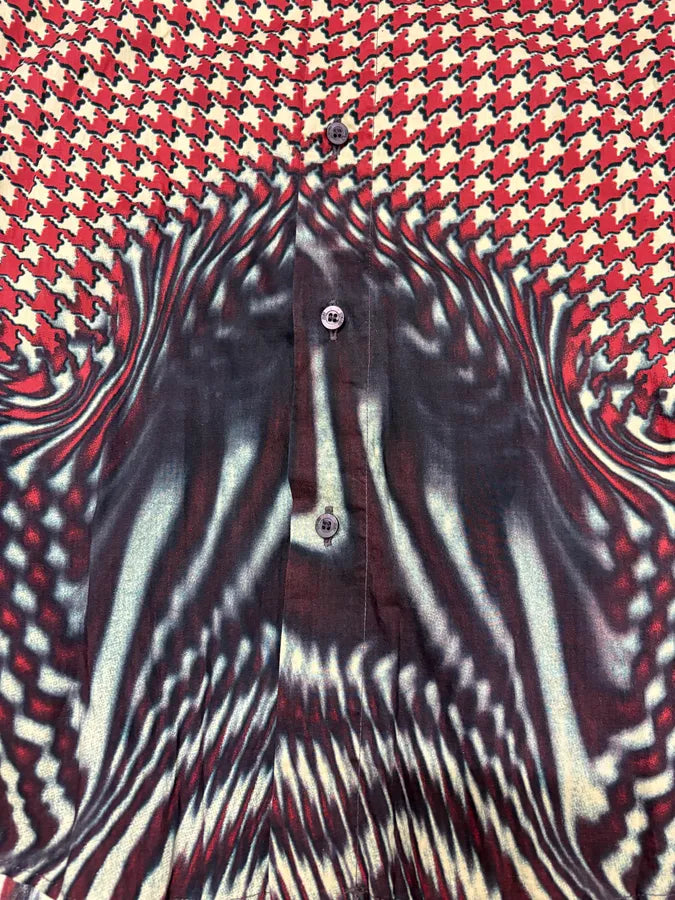 SS2001 Cavalli Hallucination Red Pixel Shirt dELSnwM 7