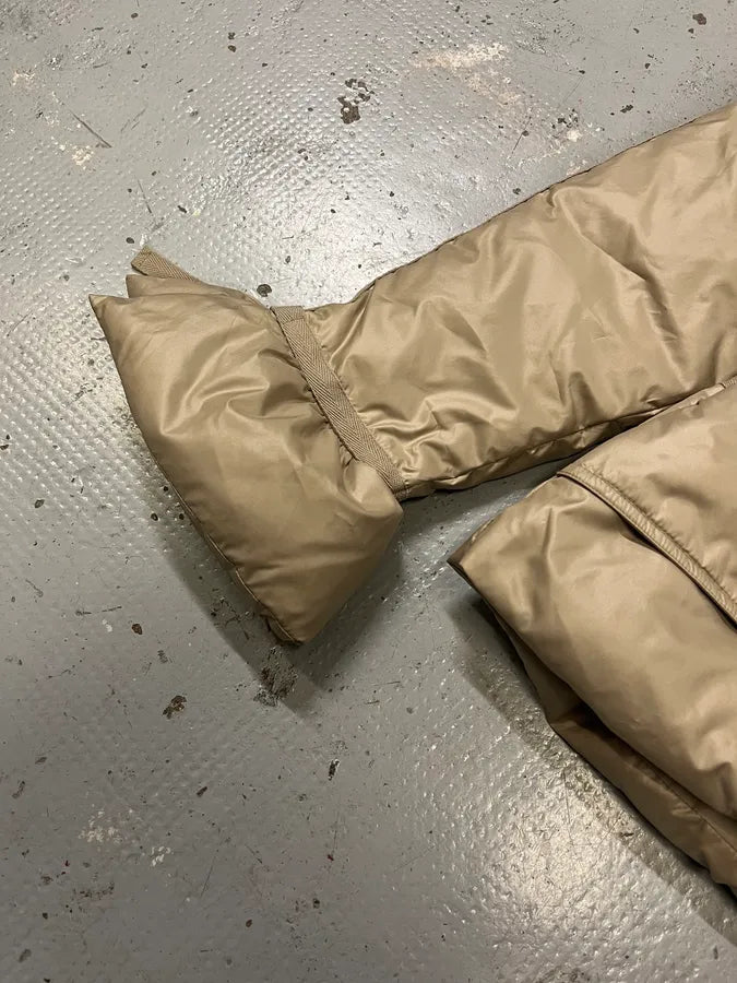 2000s Cavalli Harness Bondage Beige Puffer Jacket nOxbrkq 5