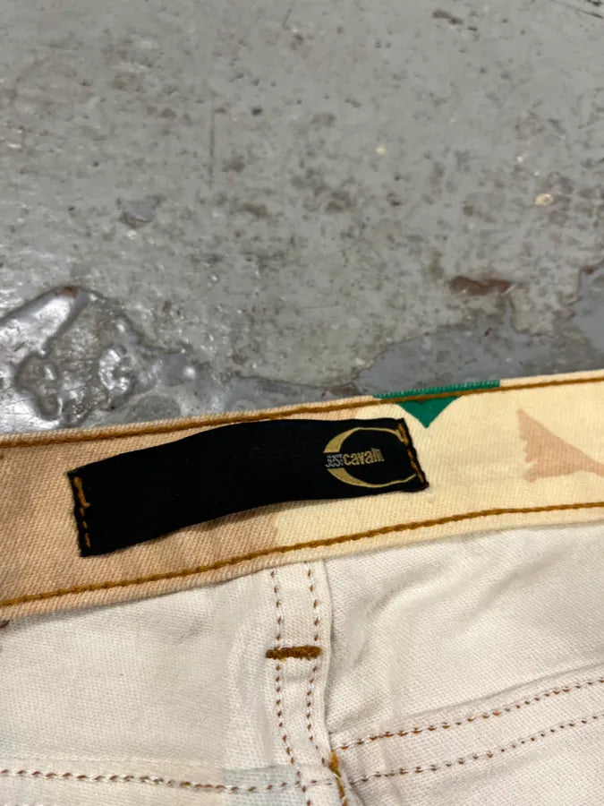 2000s Cavalli Human Artwork Contemporary Pants tKOBXoL 10