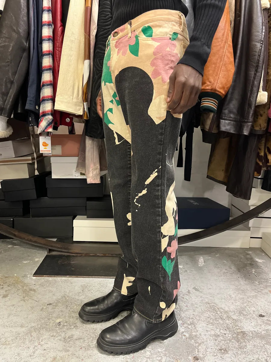 2000s Cavalli Human Artwork Contemporary Pants tKOBXoL 2