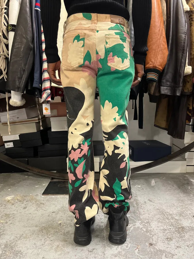 2000s Cavalli Human Artwork Contemporary Pants tKOBXoL 3