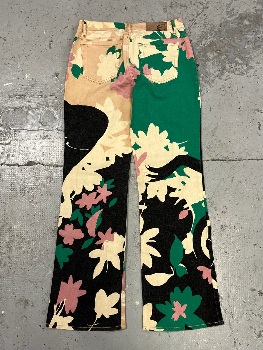 2000s Cavalli Human Artwork Contemporary Pants tKOBXoL 6