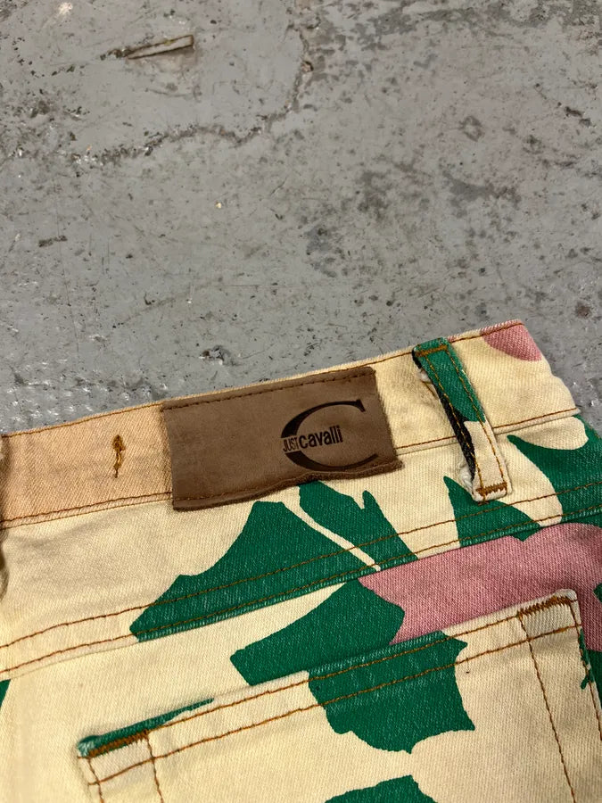 2000s Cavalli Human Artwork Contemporary Pants tKOBXoL 8