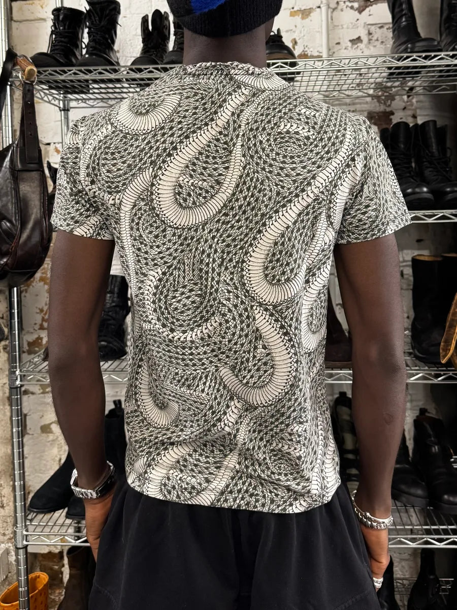 2000s Cavalli Infinite Snake Black & White T-Shirt IRlZskn 2