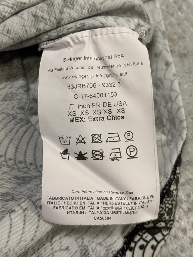 2000s Cavalli Infinite Snake Black & White T-Shirt IRlZskn 8