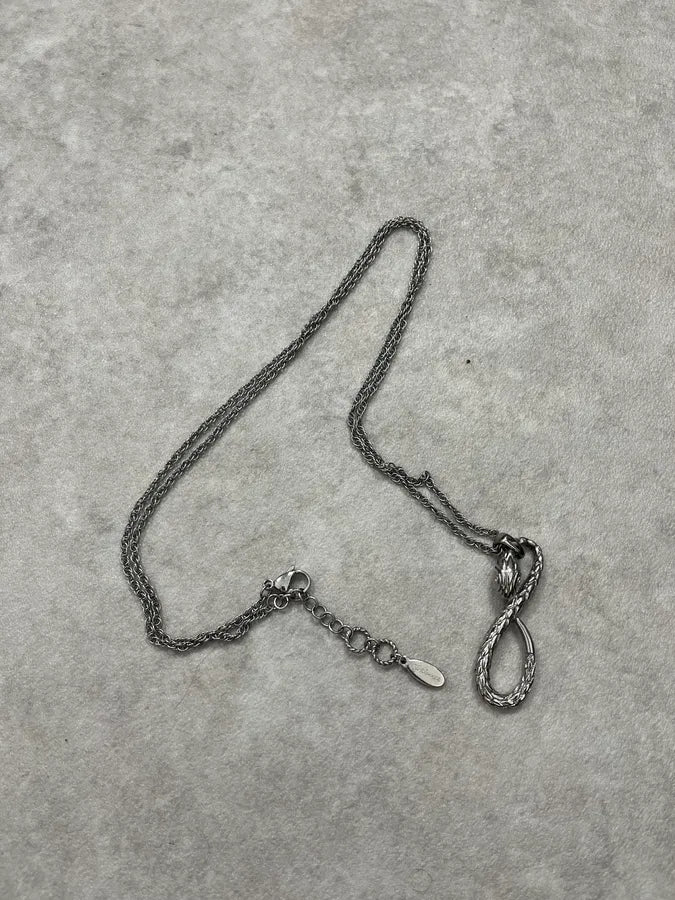 2000s Cavalli Infinity Snake Necklace aFTXLOR 3