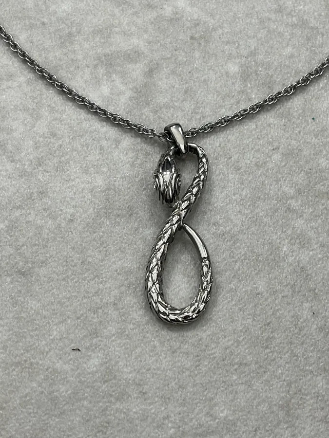 2000s Cavalli Infinity Snake Necklace aFTXLOR 2