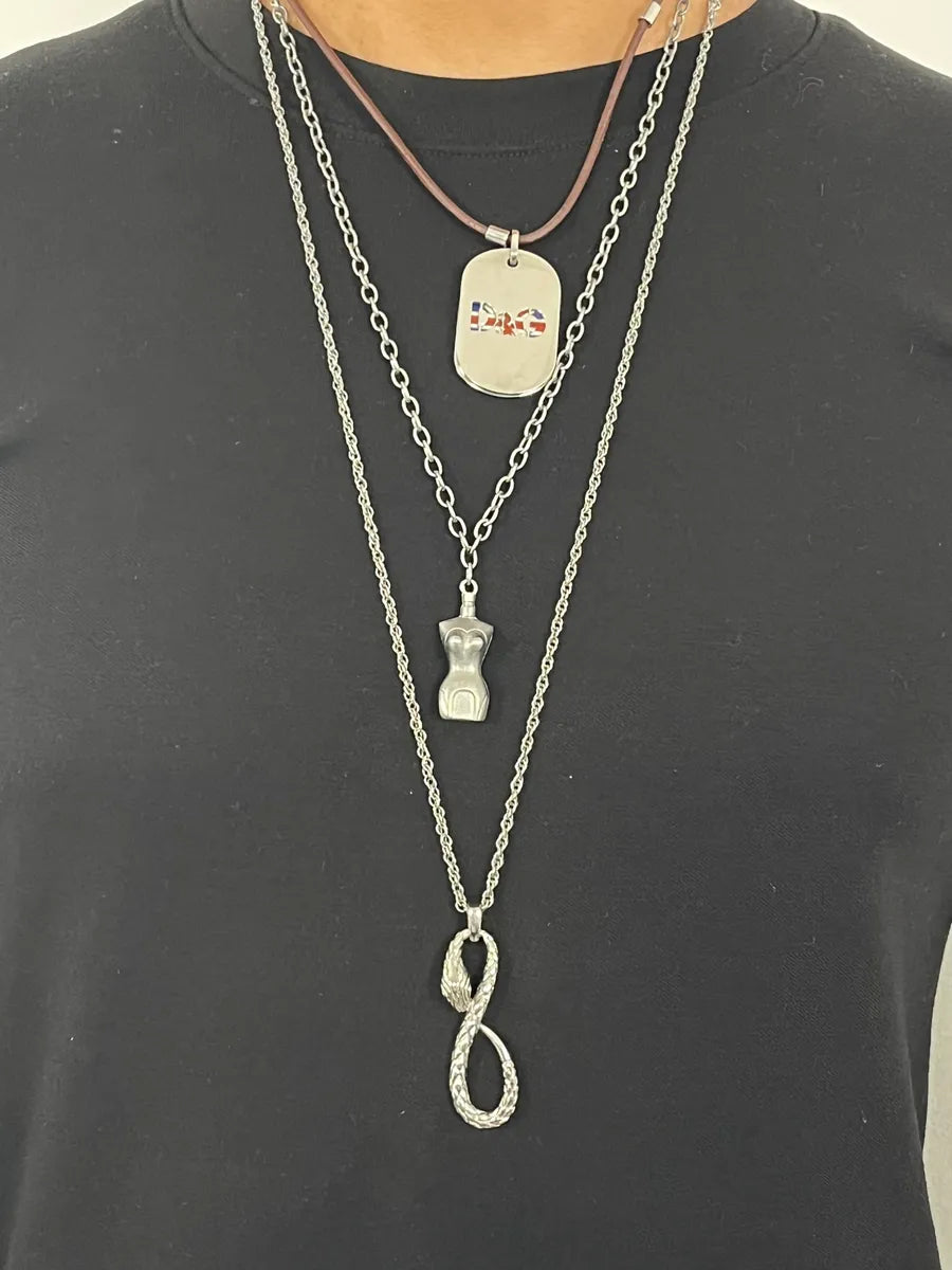 2000s Cavalli Infinity Snake Necklace aFTXLOR 1