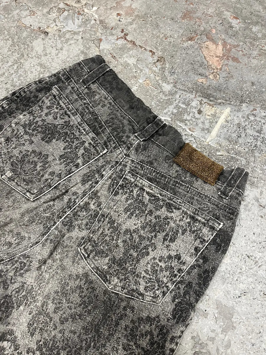 2000s Cavalli Jeans Grey Arabic Pattern Pants (XS/S) ZvMGBwS 6