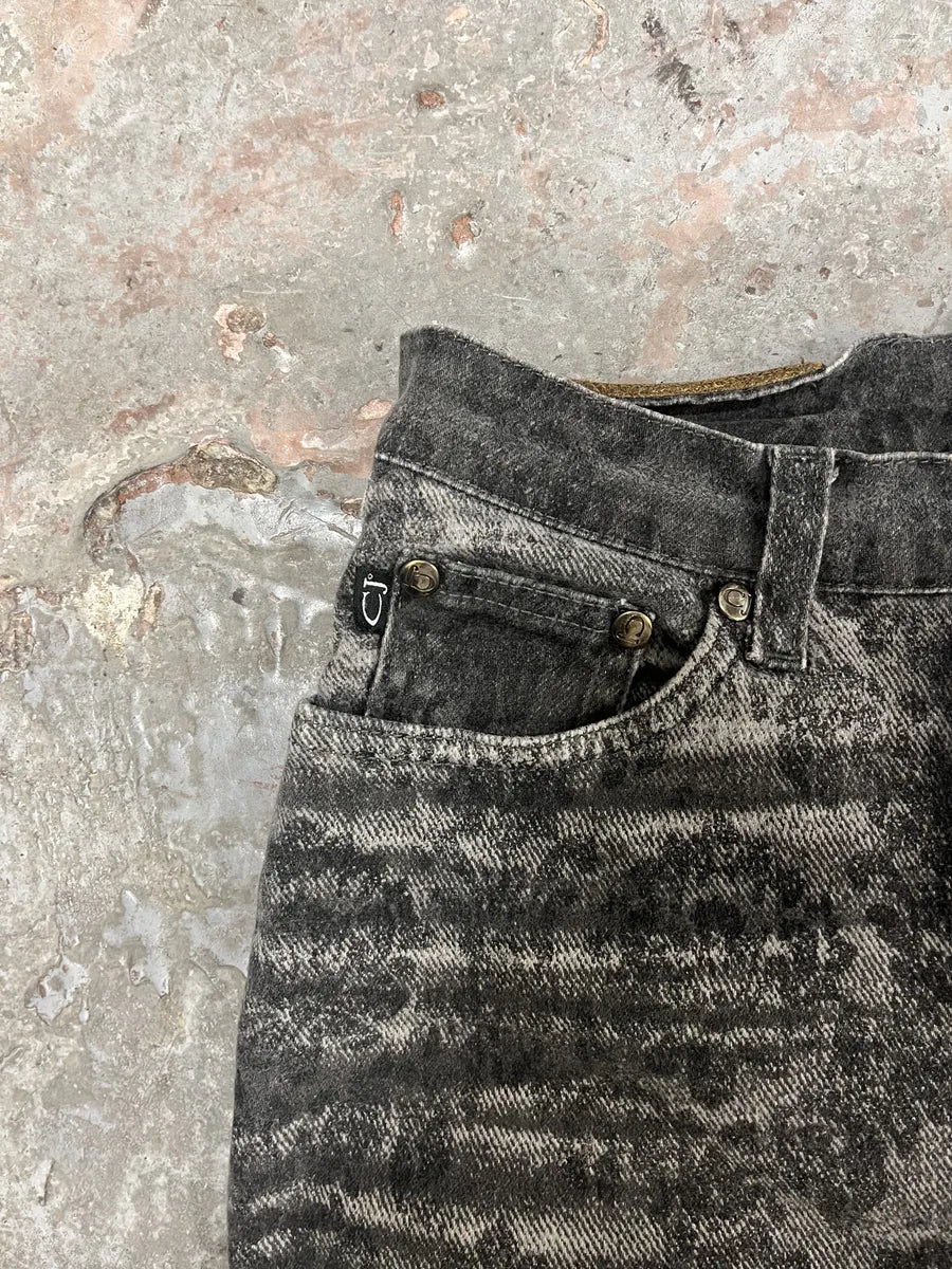 2000s Cavalli Jeans Grey Arabic Pattern Pants (XS/S) ZvMGBwS 8