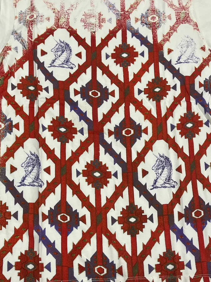 2000s Cavalli Knighs Curse White T-Shirt XjYektJ 5