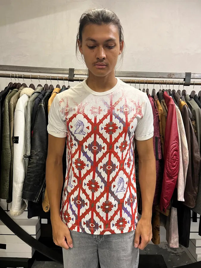 2000s Cavalli Knighs Curse White T-Shirt XjYektJ 2