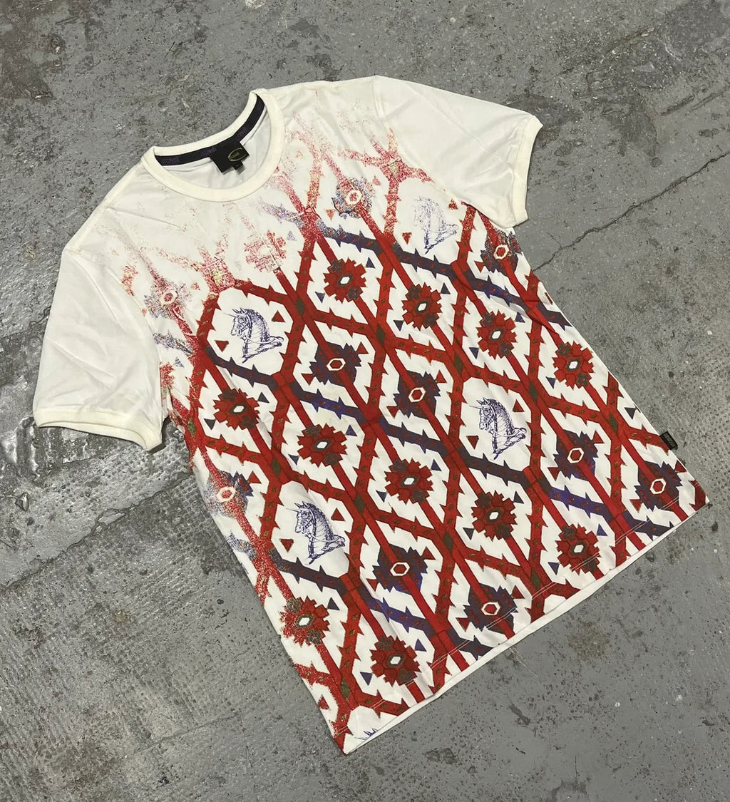 2000s Cavalli Knighs Curse White T-Shirt XjYektJ 3