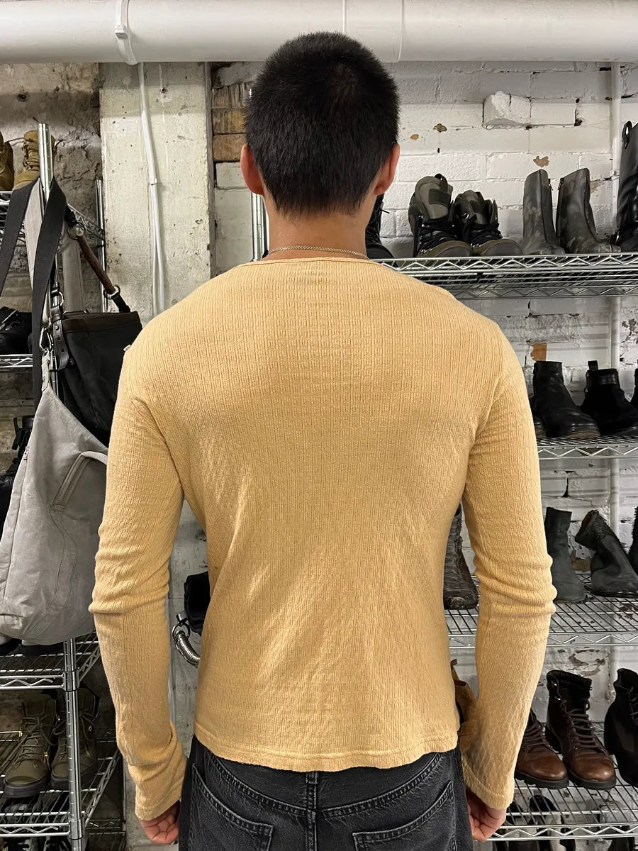 2000s Cavalli Laced Henley Cream Longsleeves wBmvvvW 2