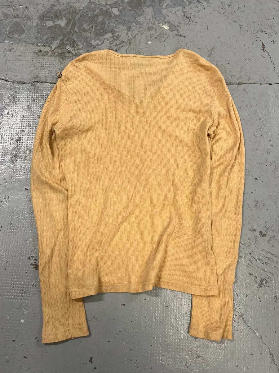2000s Cavalli Laced Henley Cream Longsleeves wBmvvvW 6