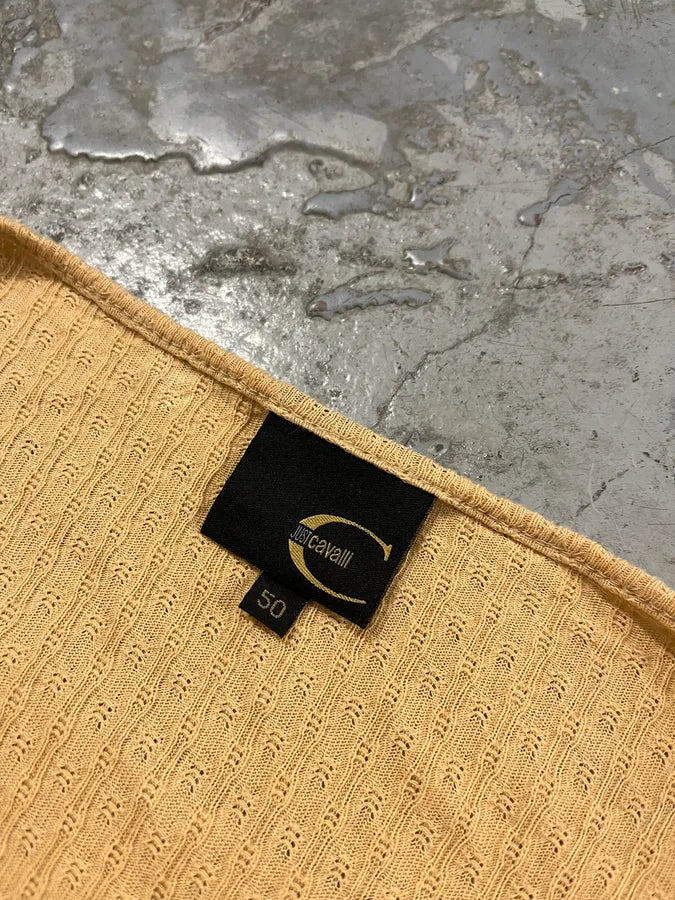 2000s Cavalli Laced Henley Cream Longsleeves wBmvvvW 7