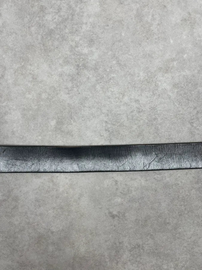 2000s Cavalli Leaves Logo Buckle Black Leather Belt DrYqNtv 8