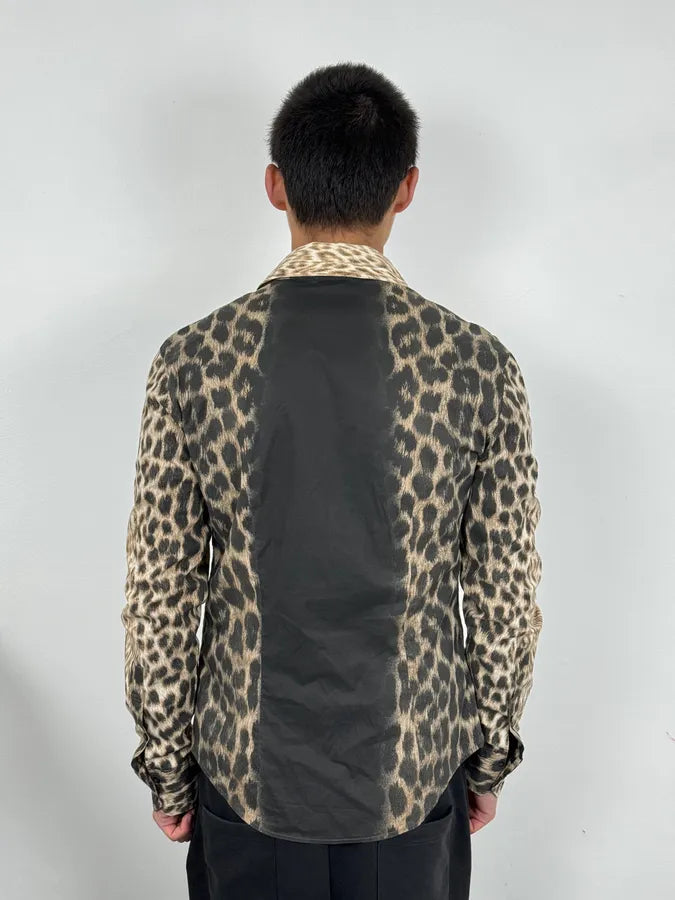2000s Cavalli Leopard Beige Shirt hVtQeli 2