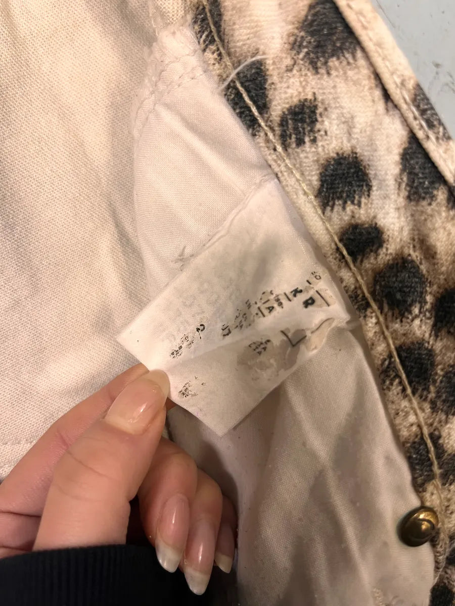 2000s Cavalli Leopard Black & White Pants mxbIBib 10