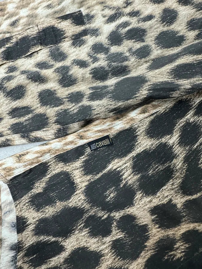 2000s Cavalli Leopard Black Shirt yNpQbrQ 8
