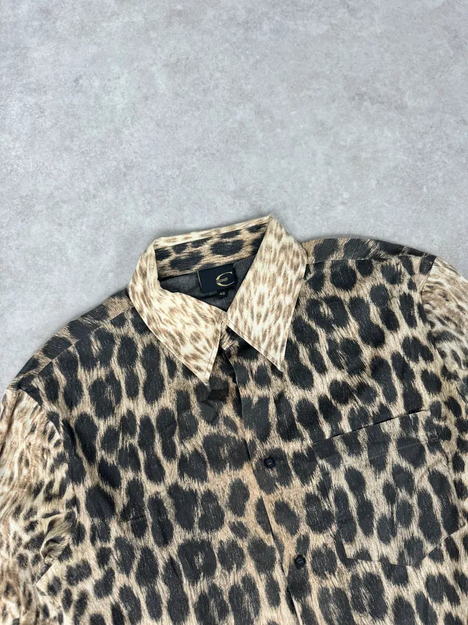 2000s Cavalli Leopard Black Shirt yNpQbrQ 4