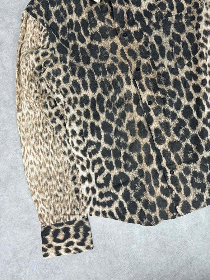 2000s Cavalli Leopard Black Shirt yNpQbrQ 7
