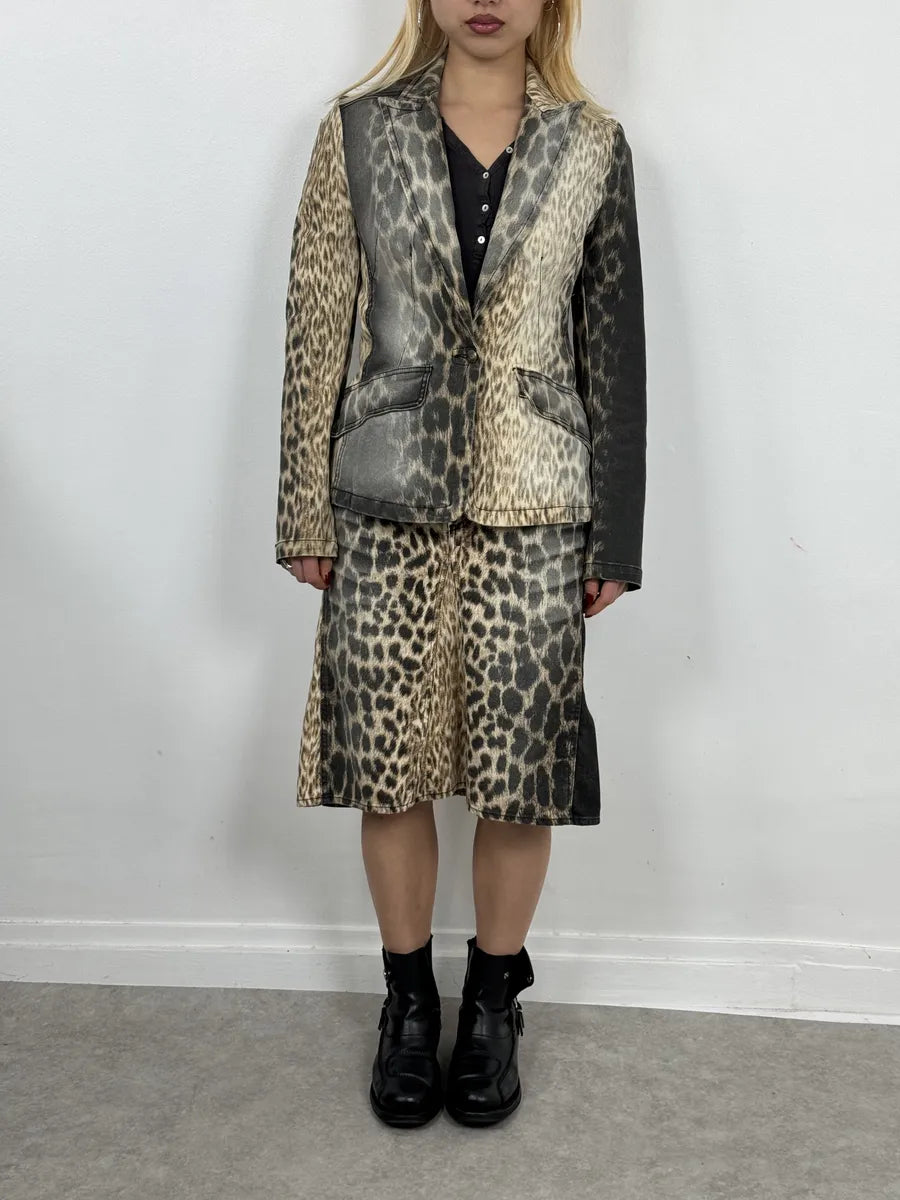 2000s Cavalli Leopard Blazer Jacket XSSKJgB 1