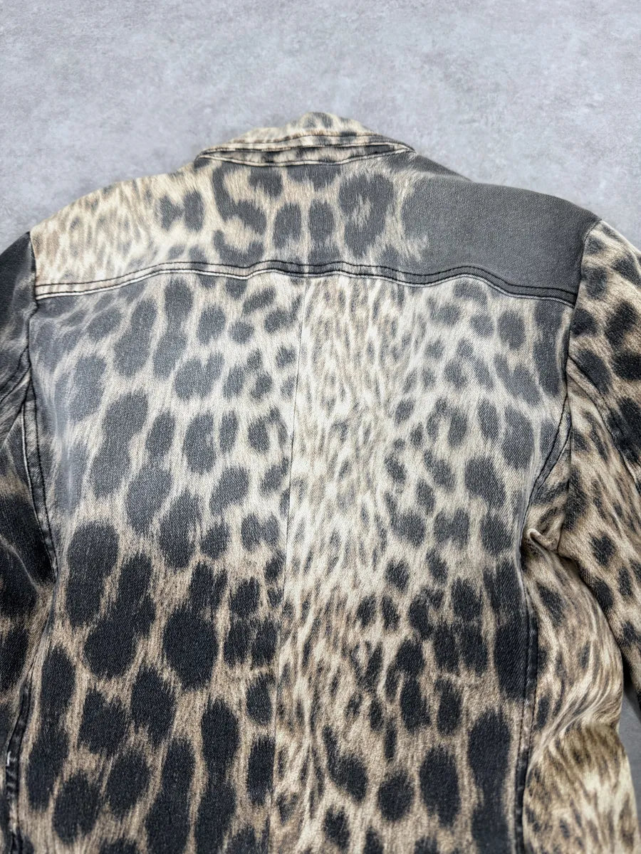2000s Cavalli Leopard Blazer Jacket XSSKJgB 10