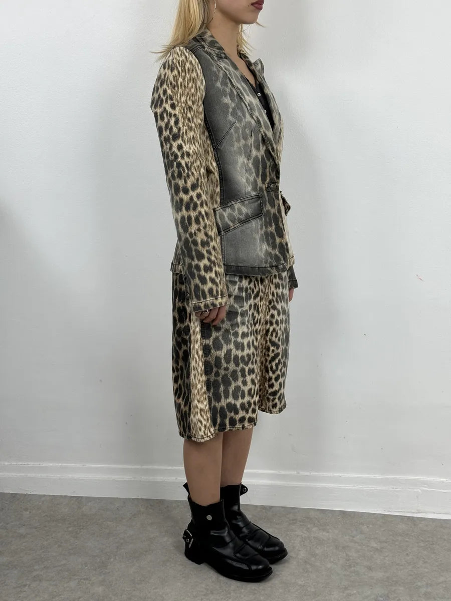 2000s Cavalli Leopard Blazer Jacket XSSKJgB 2