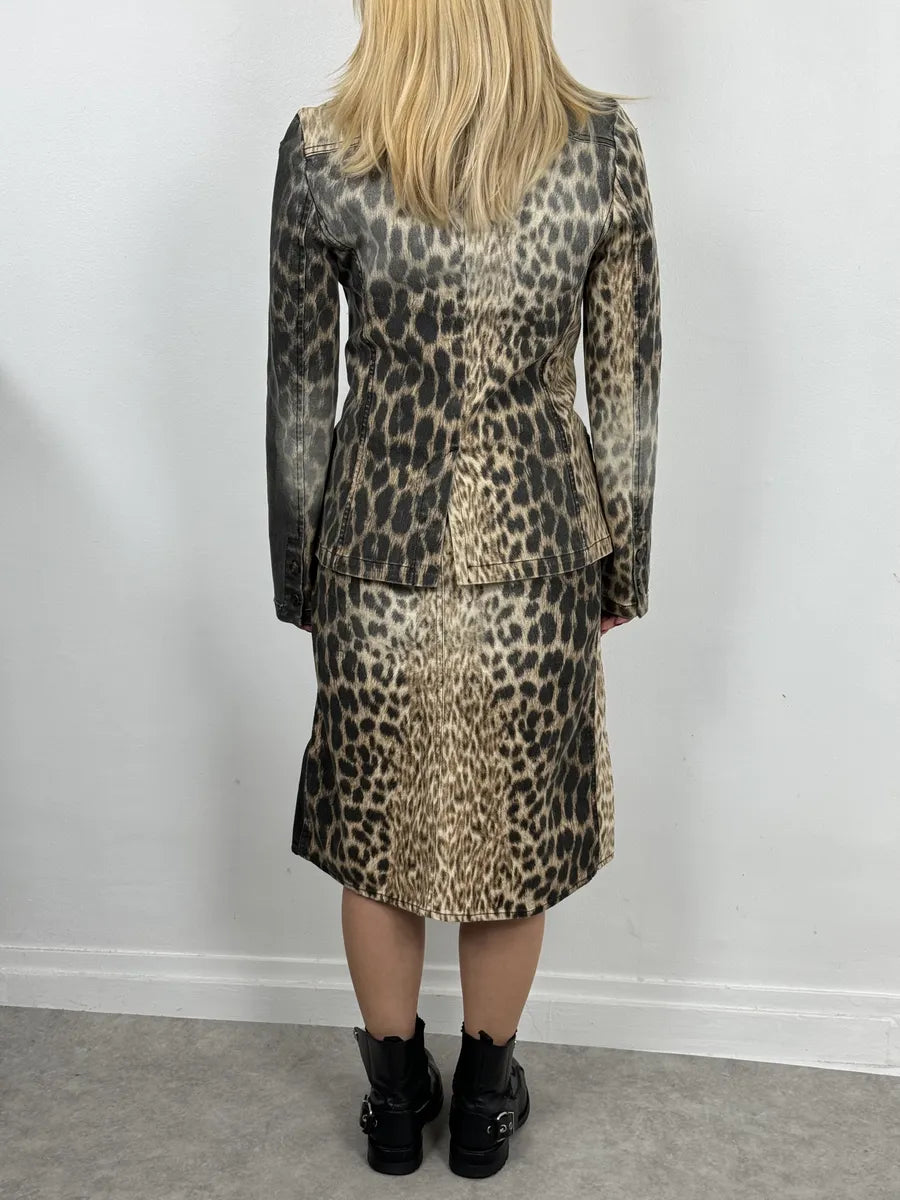 2000s Cavalli Leopard Blazer Jacket XSSKJgB 3