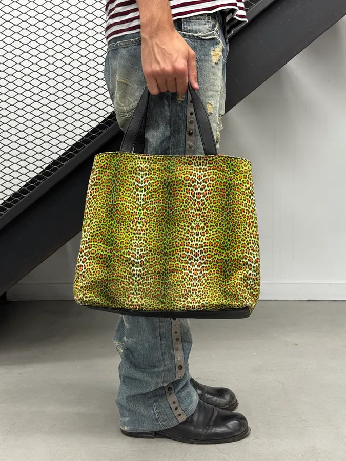2010s Cavalli Leopard Green Modular Handle Bag LfgpXbd 3